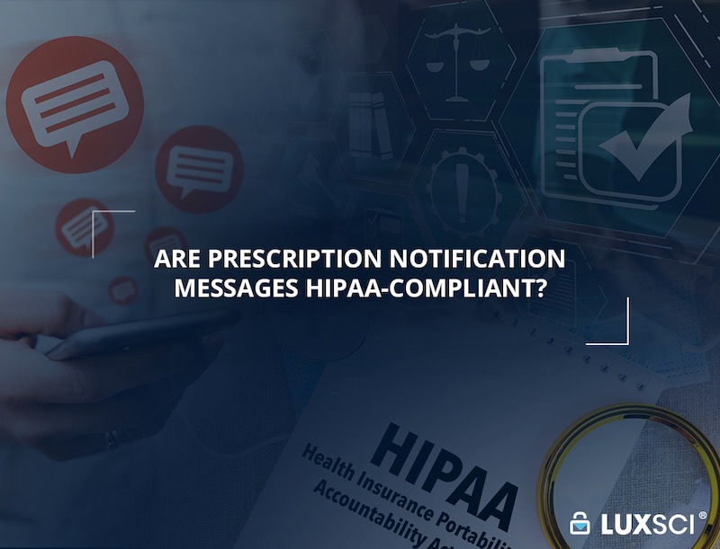 prescription notifications hipaa compliant