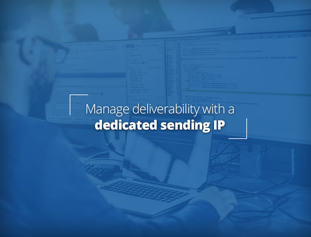 Manage sending reputation with a dedicated IP